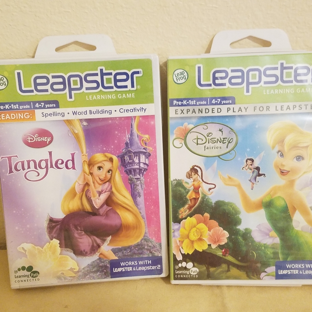 New Leapster Disney Tangled & Disney Fairies